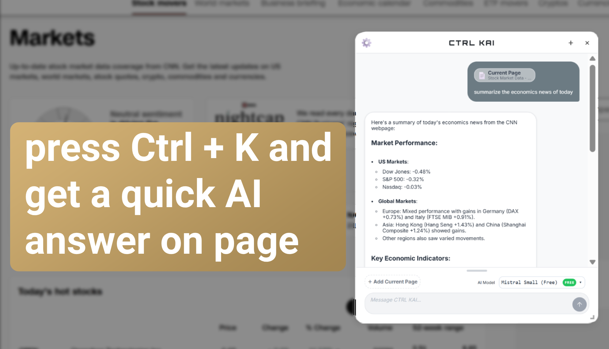 CTRL KAI in action - Example 2